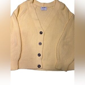 Plus Size Yellow Old Navy Cardigan 2X 🌼